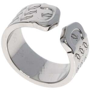 CARTIER Authentic 18k Silver 2C Ring #51